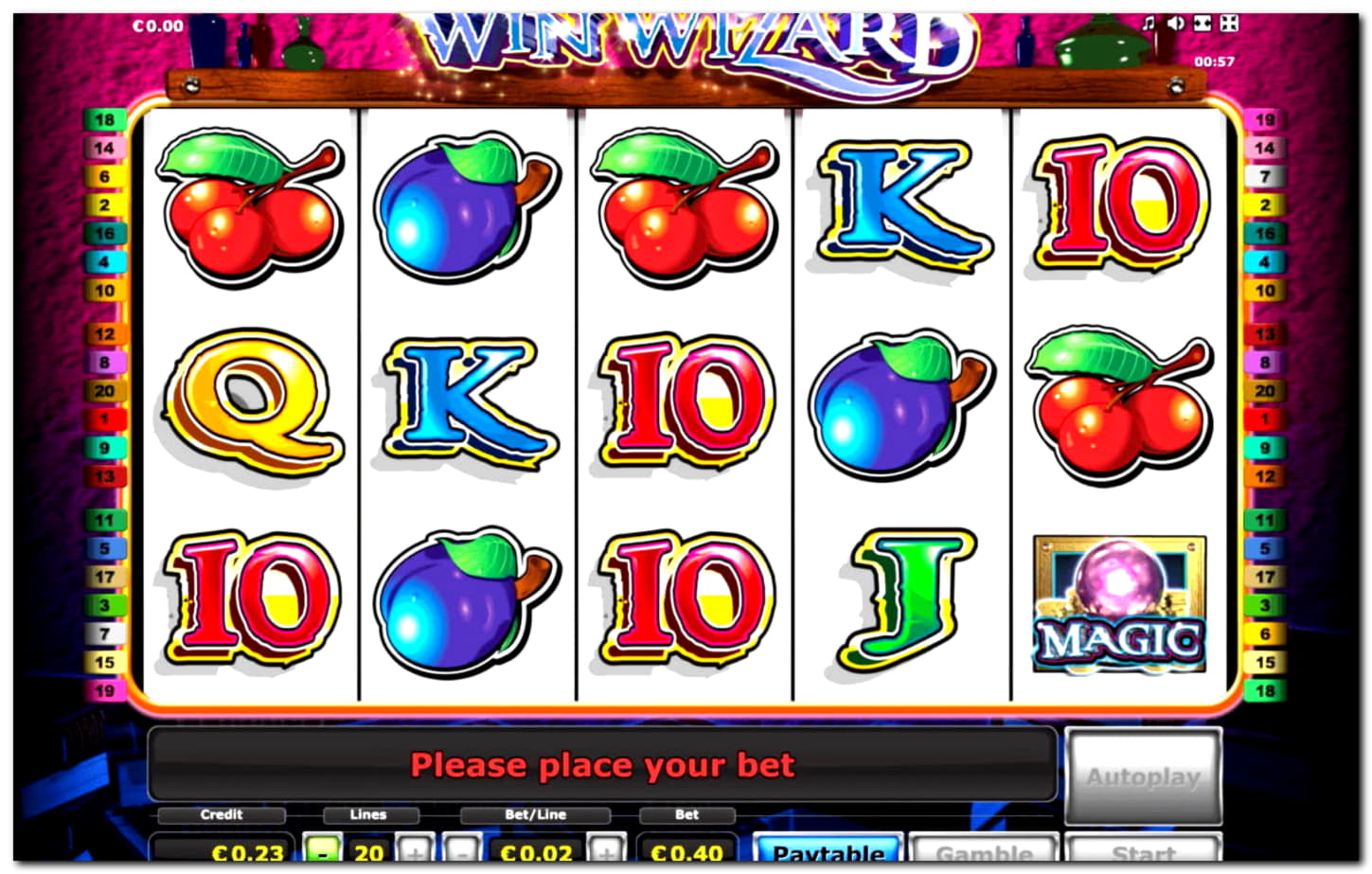 $1960 no deposit at bWin Casino