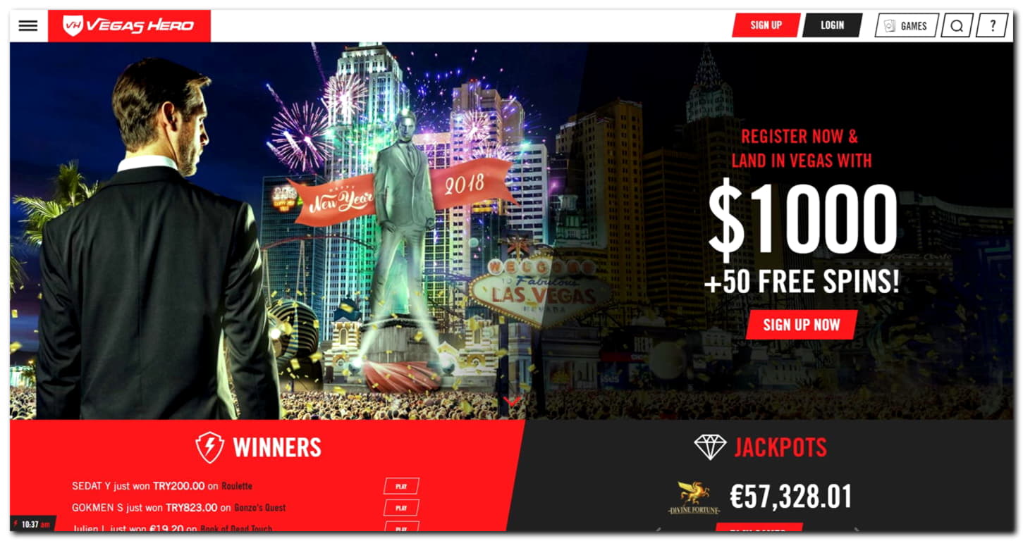 €135 Tournament at Vegas Hero Casino