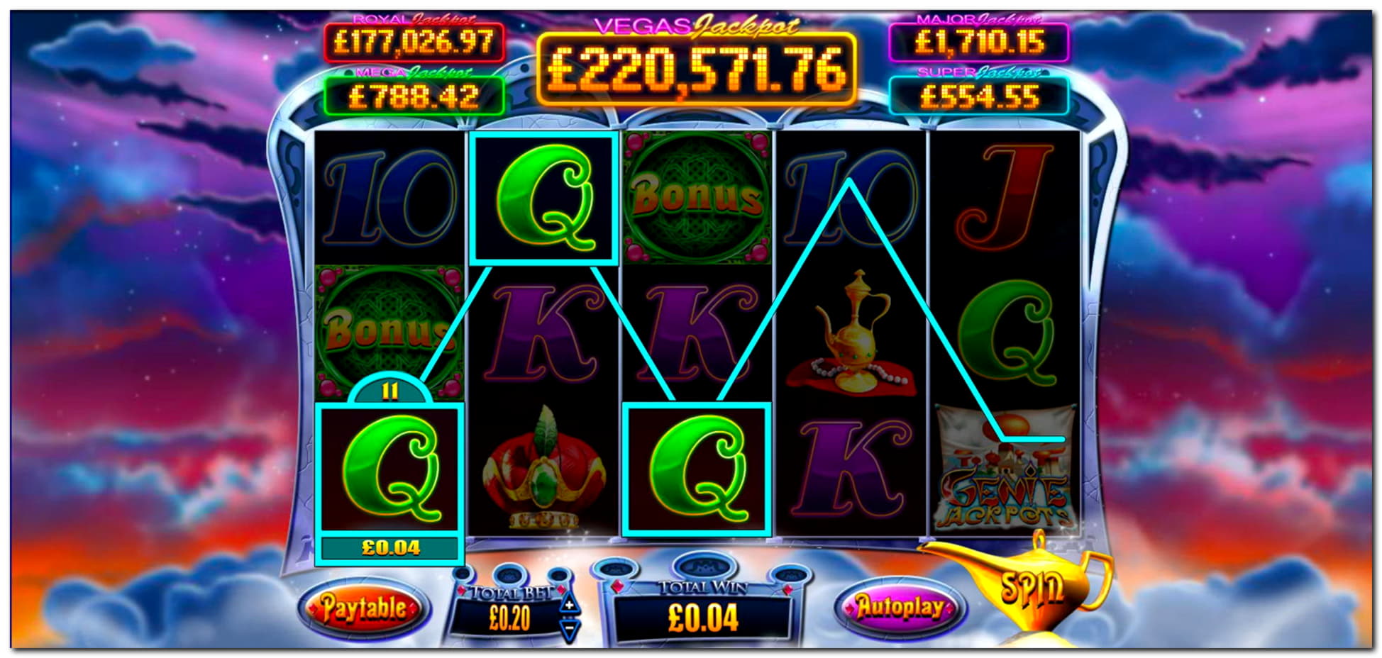 405% Deposit match bonus at Genesis Casino