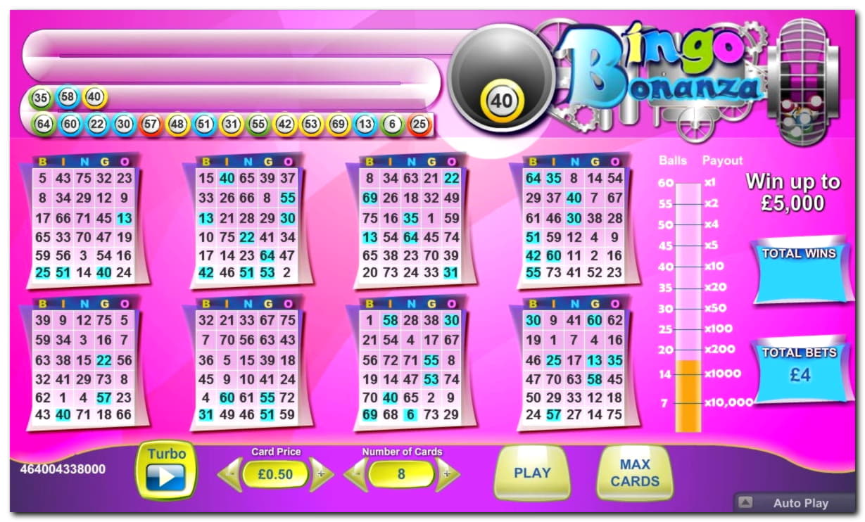 60 Free Casino Spins at bWin Casino