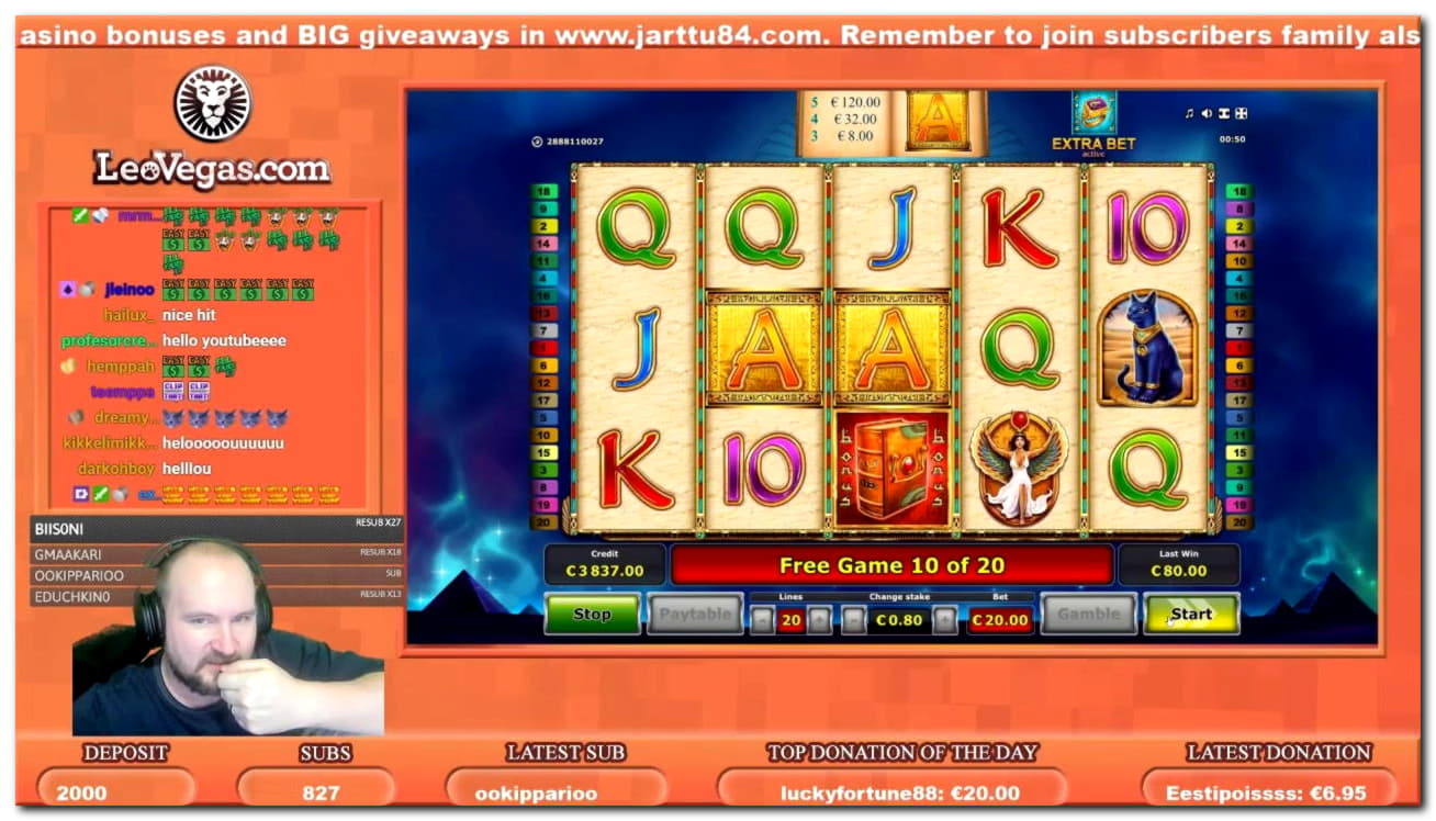 140 Loyal Free Spins! at Casino Luck