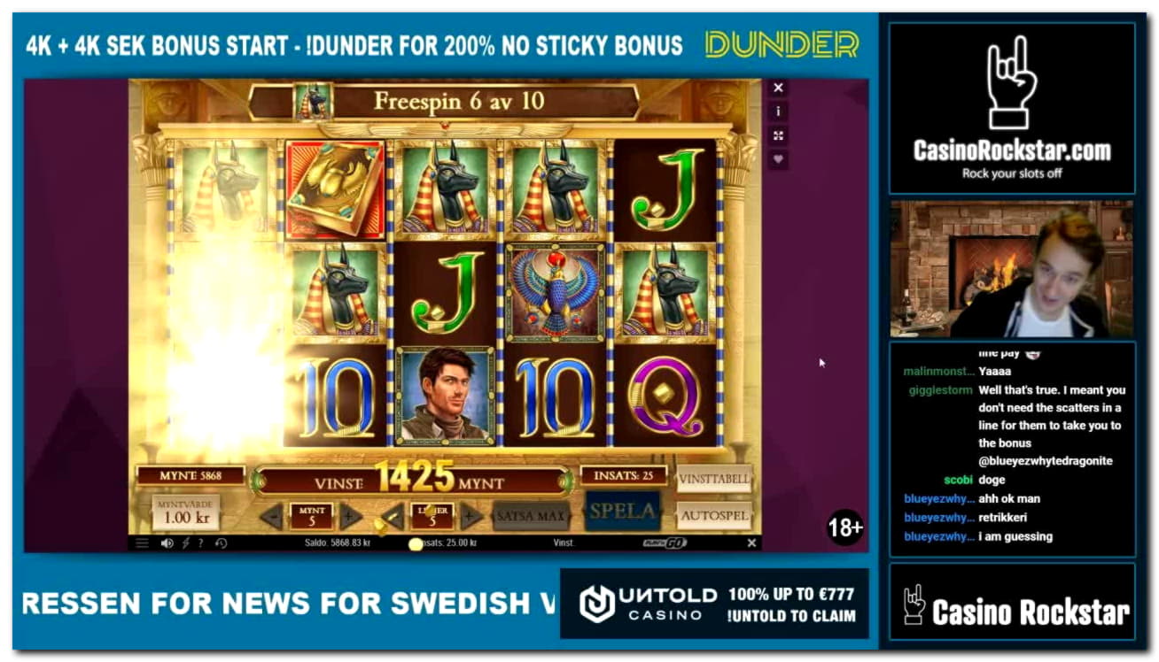 55 free spins at Genesis Casino
