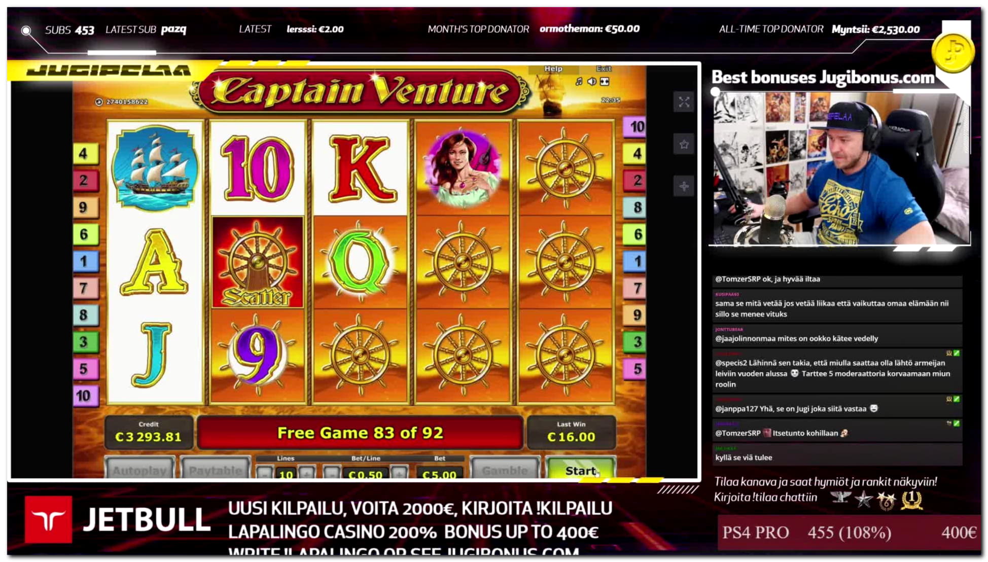 €325 Casino Chip at Sloty Casino