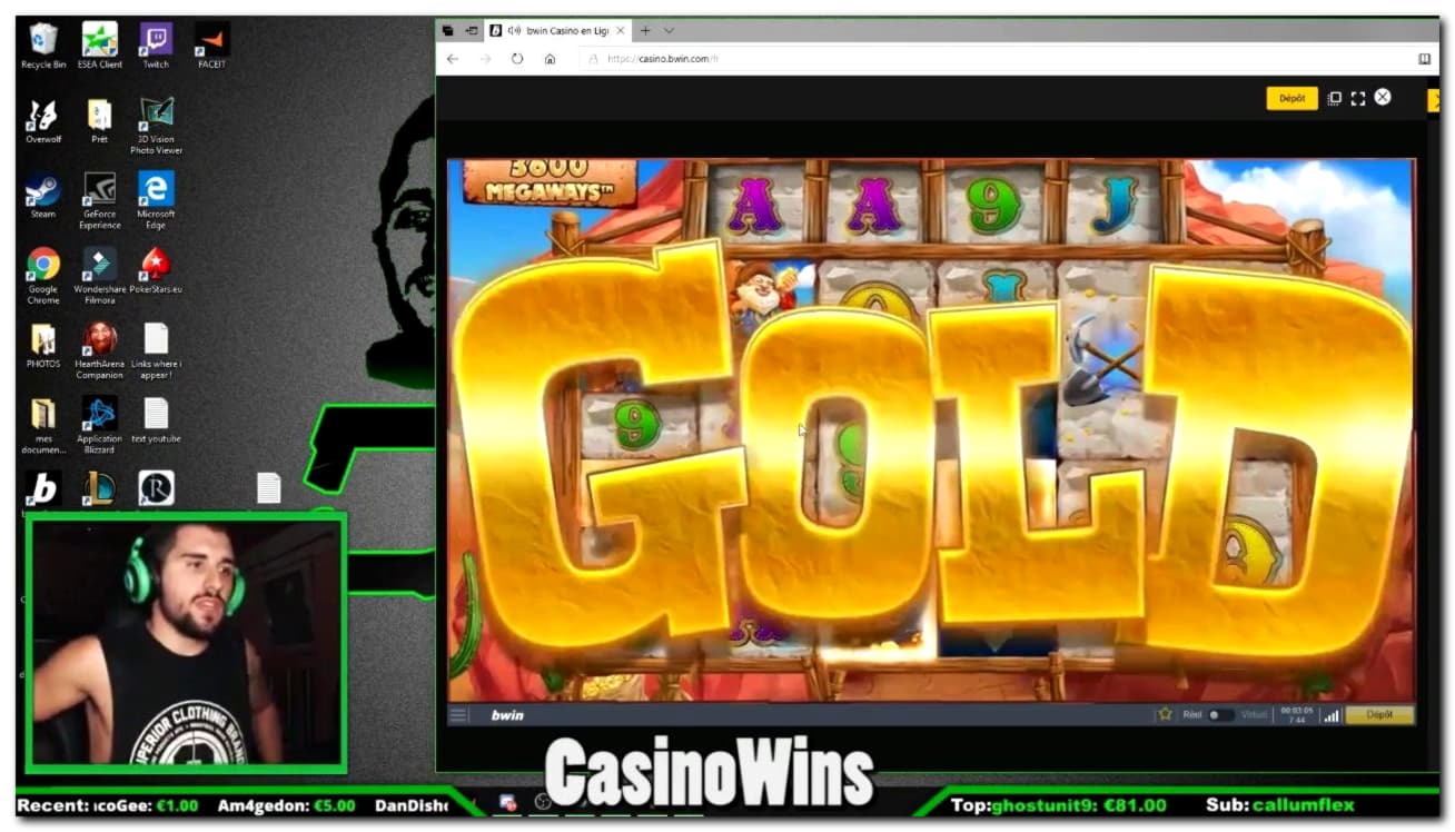 550% Casino match bonus at Dunder Casino