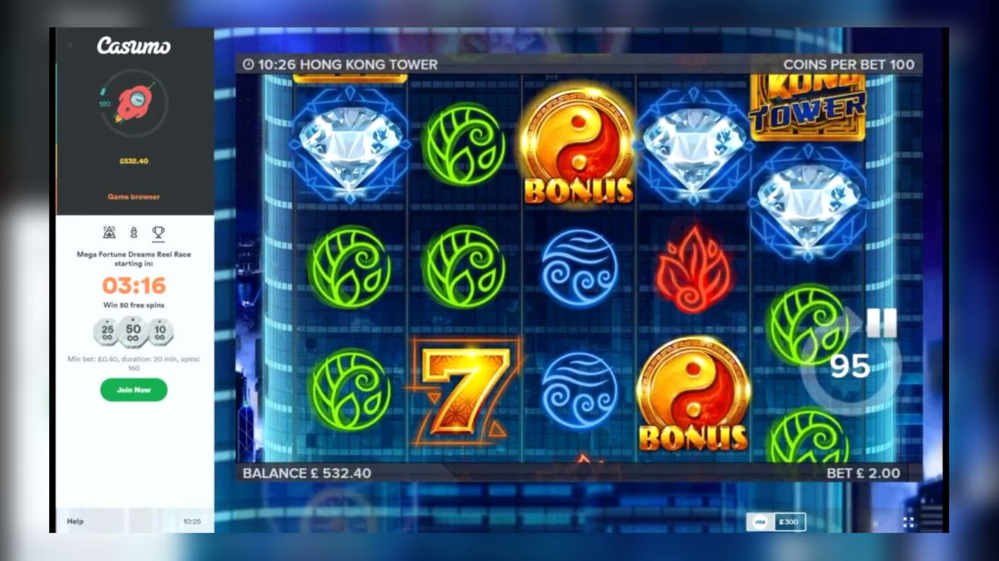 105 free spins casino at Video Slots Casino