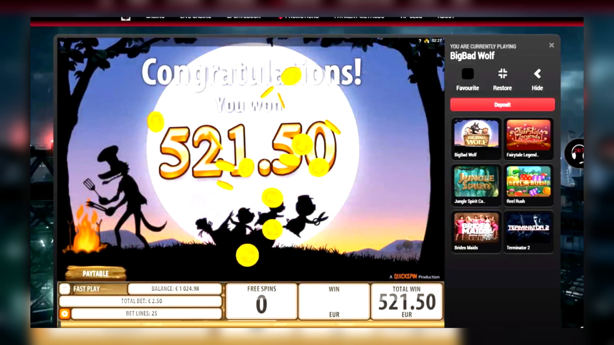 960% Signup Casino Bonus at Casino Luck