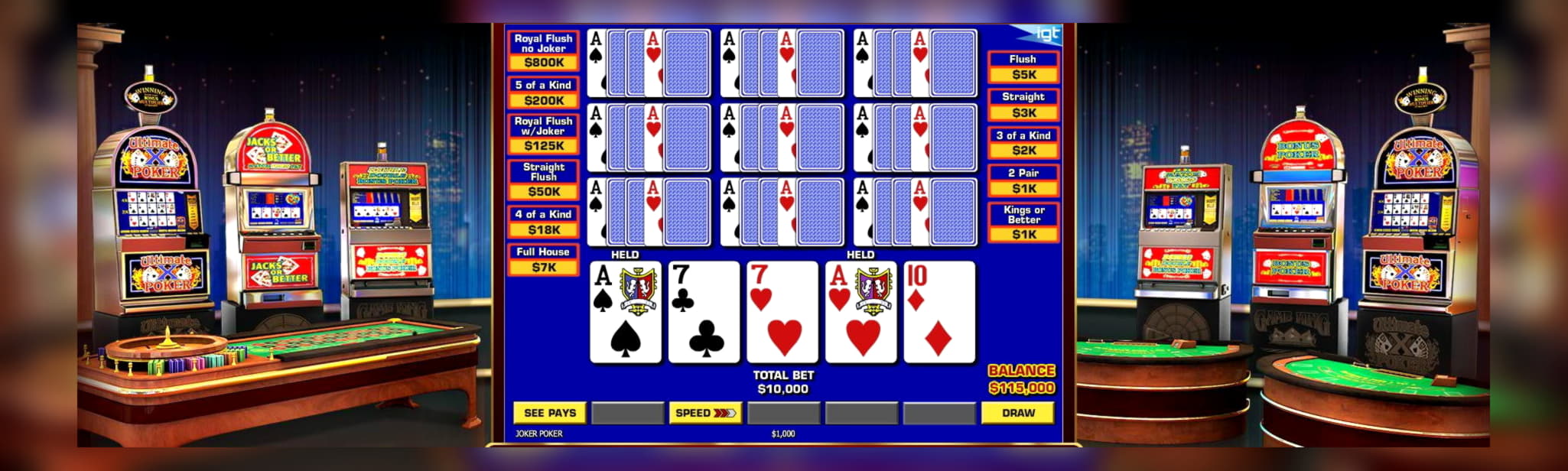 $75 No Deposit Bonus Code at King Billy Casino