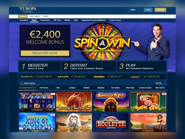 275 free spins no deposit casino at Party Casino