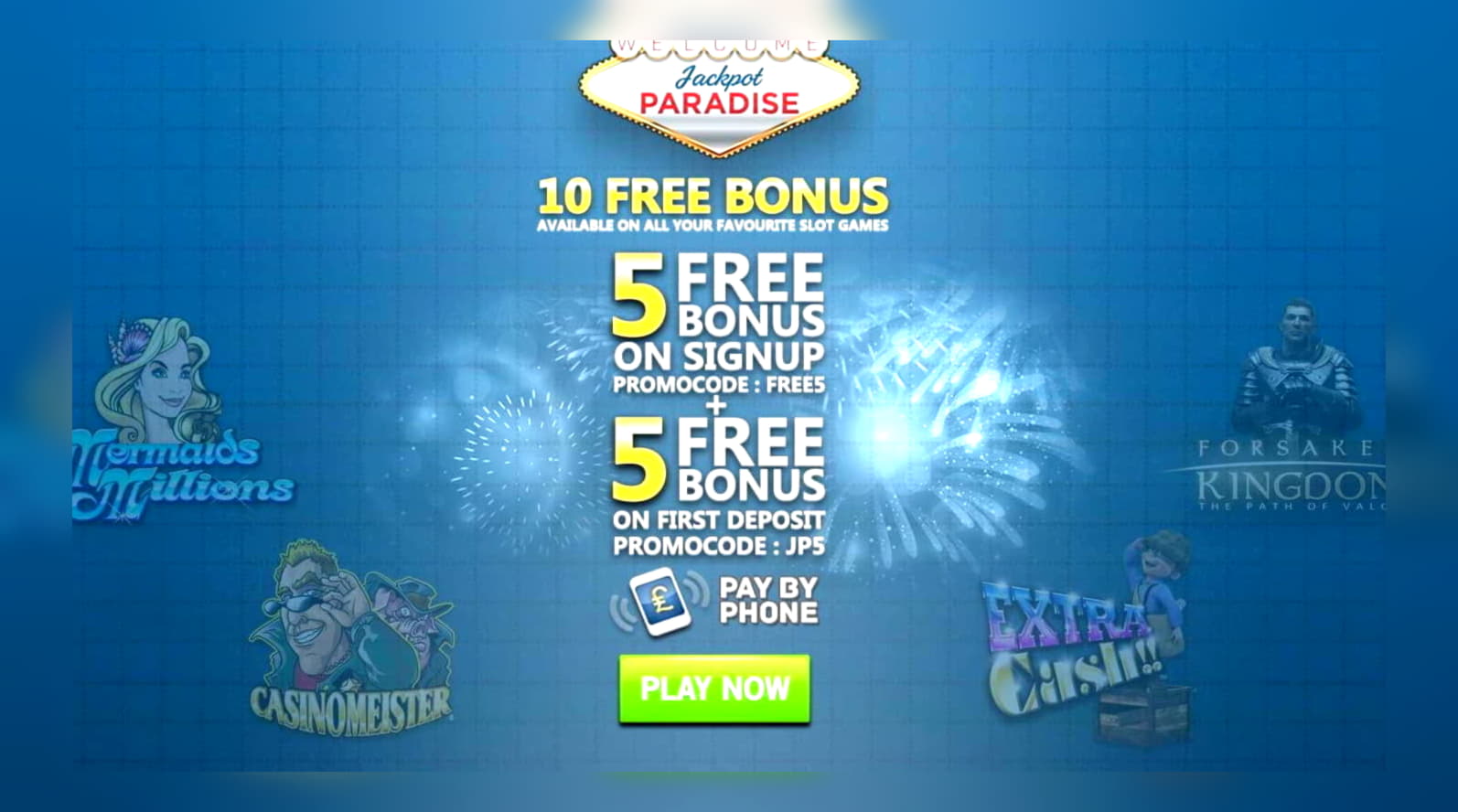 445% Signup casino bonus at Holland Online Casino