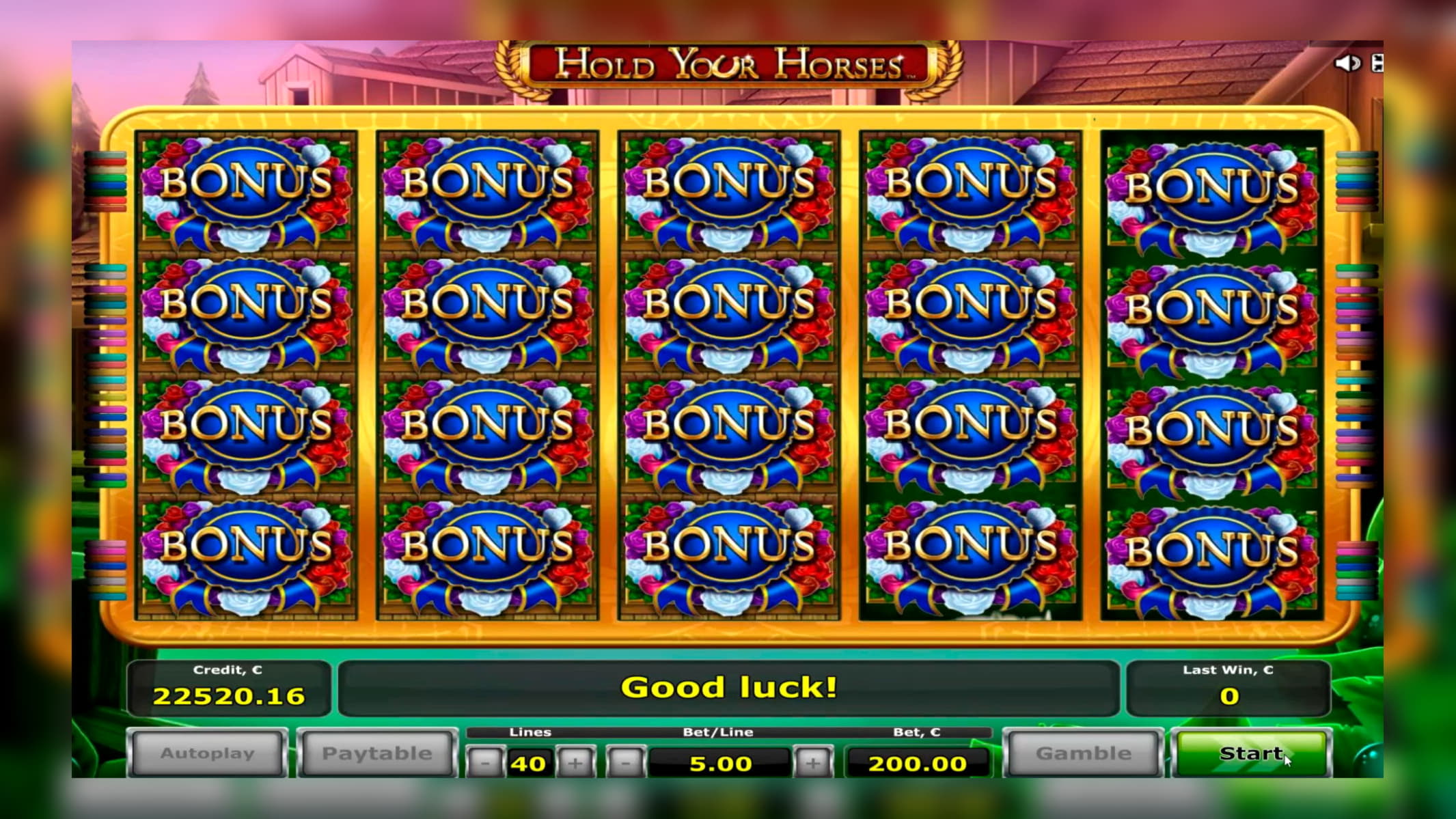 180 FREE SPINS at bWin Casino