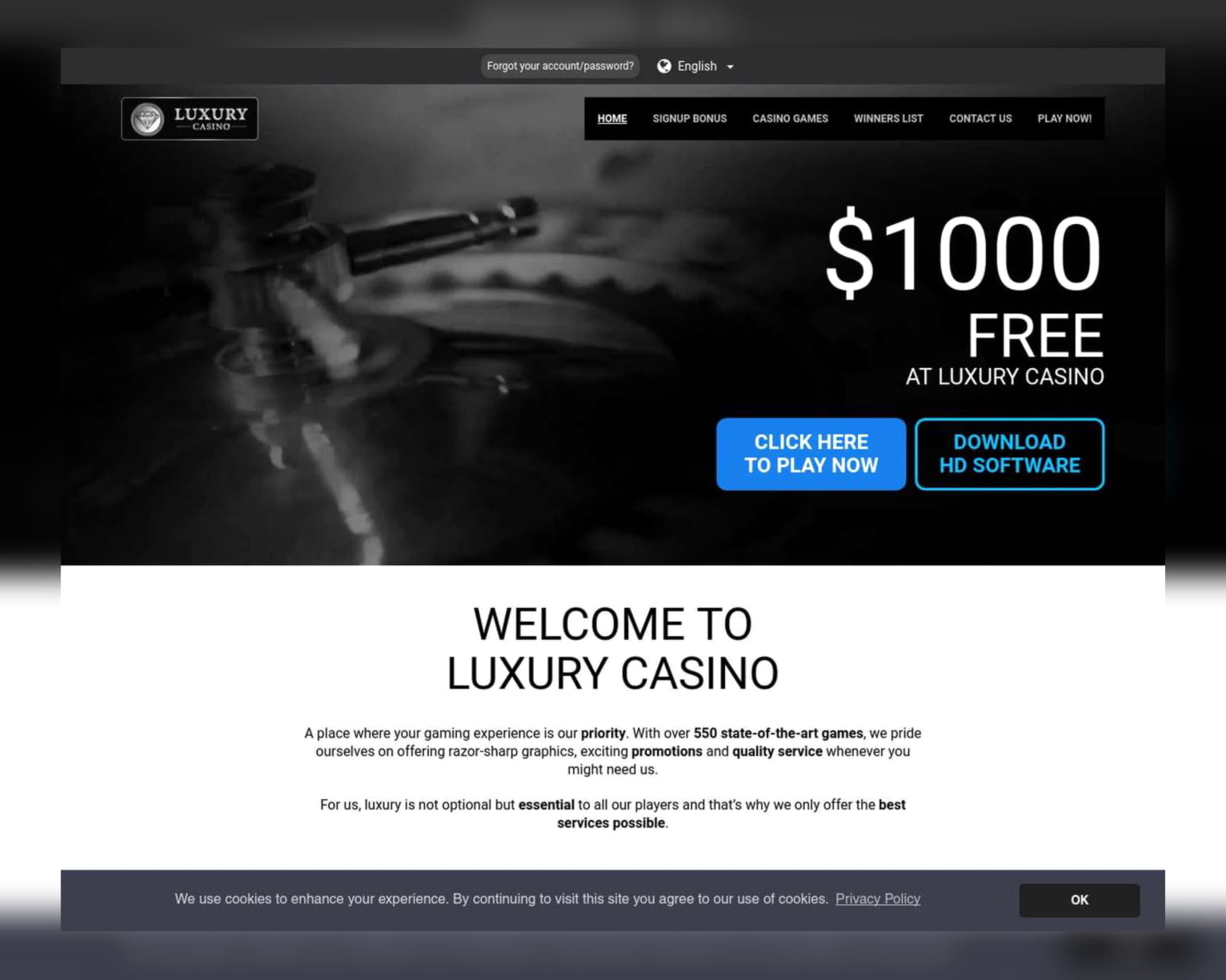 £60 free casino chip at Guts Casino