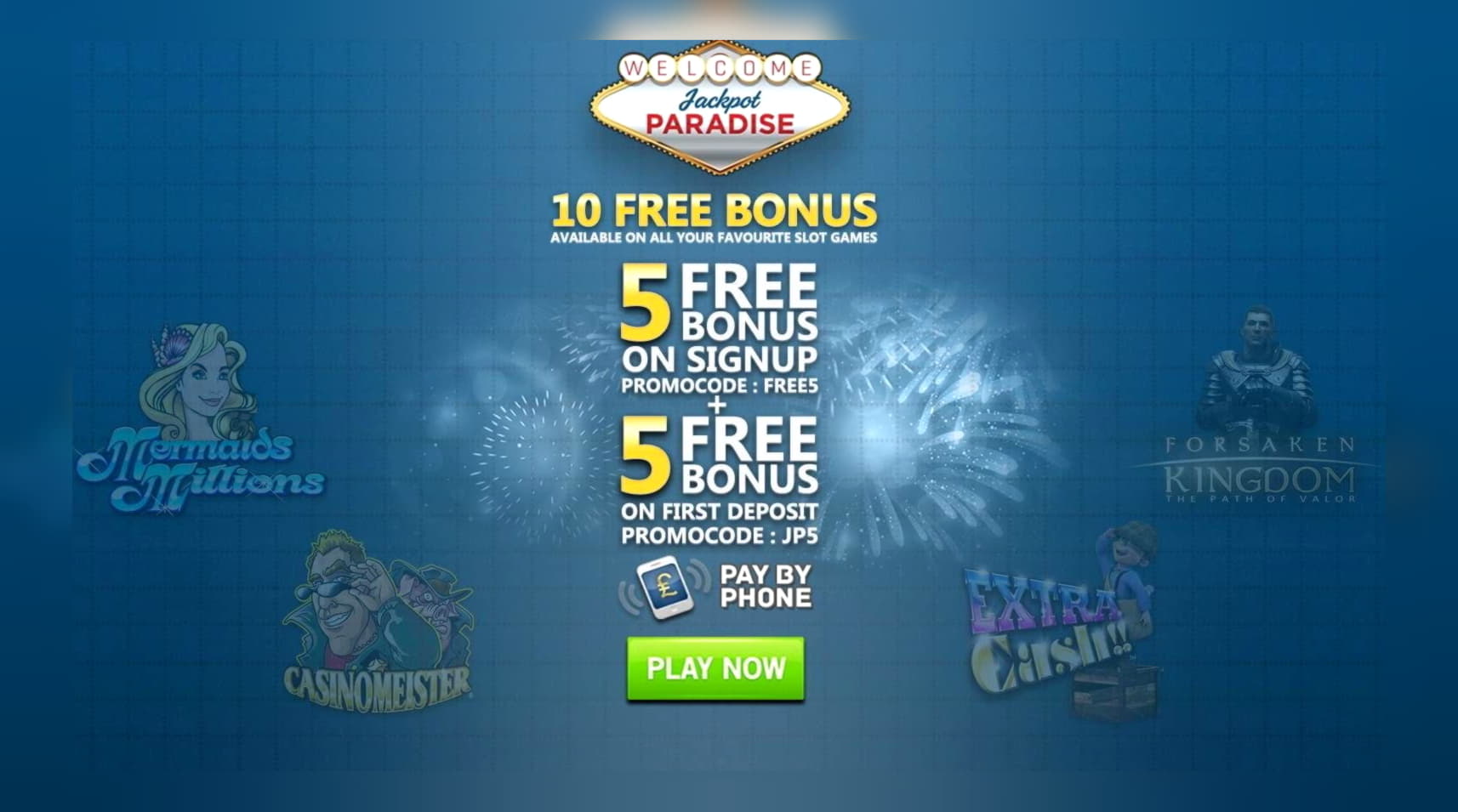 290 Free spins at Holland Online Casino