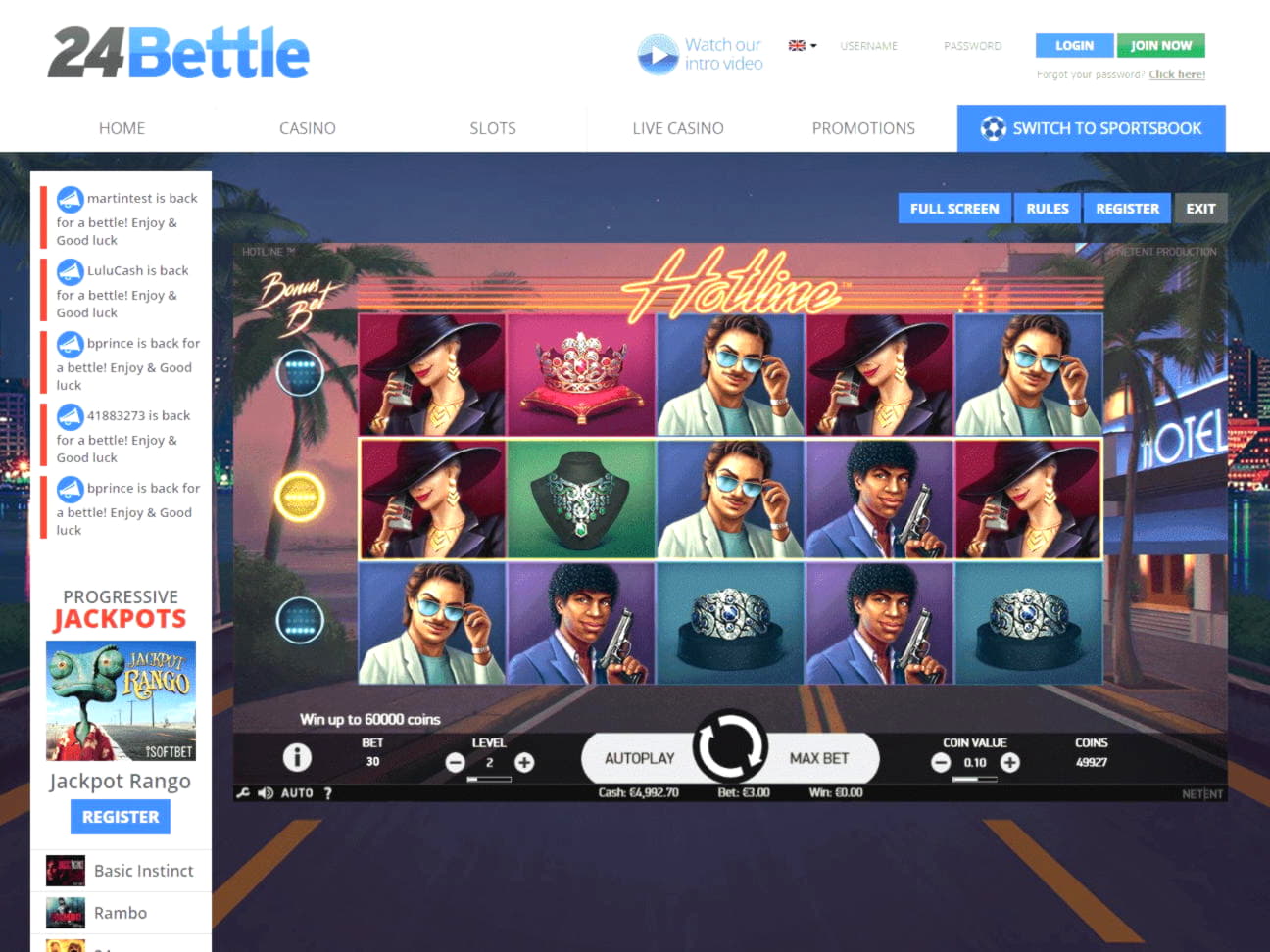 $65 Free Money at Party Casino