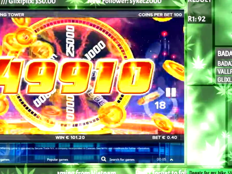 410% Deposit match bonus at Video Slots Casino