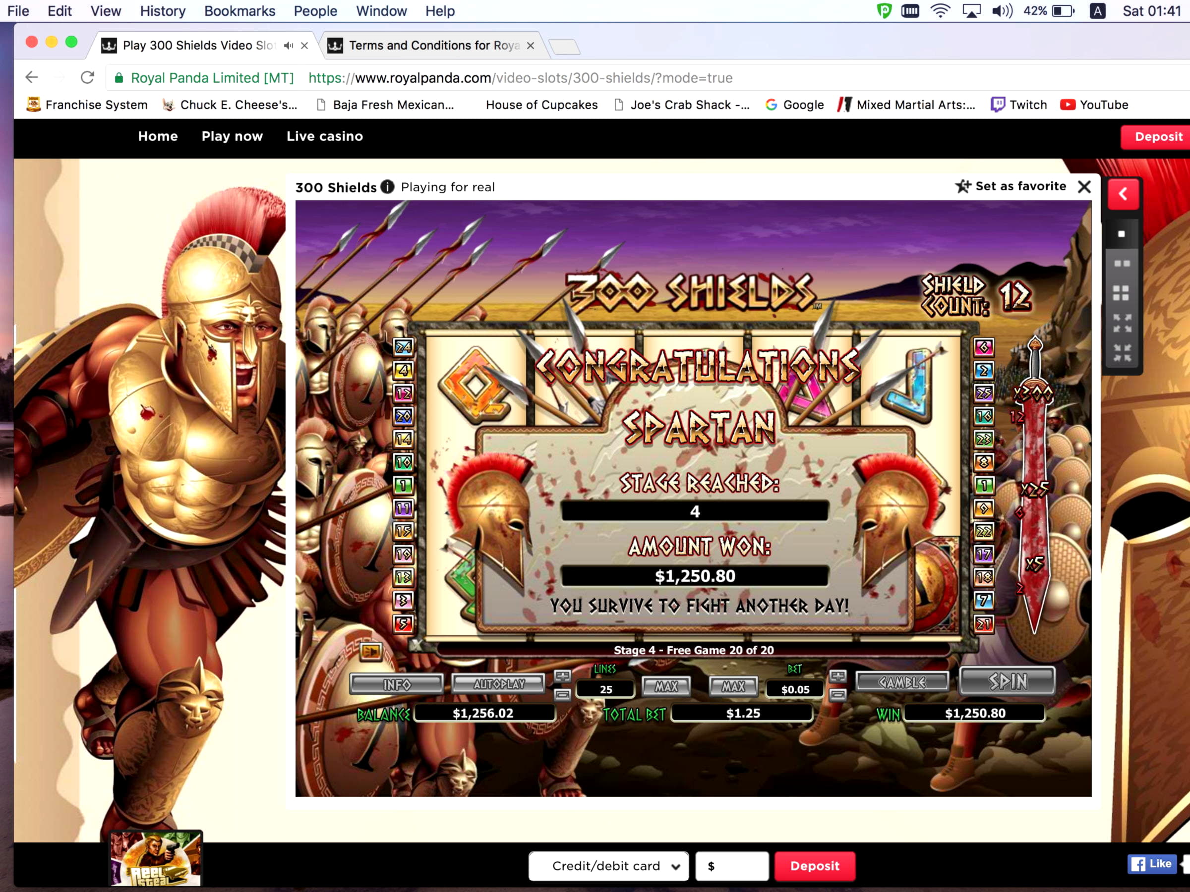 $535 Free Chip Casino at Guts Casino