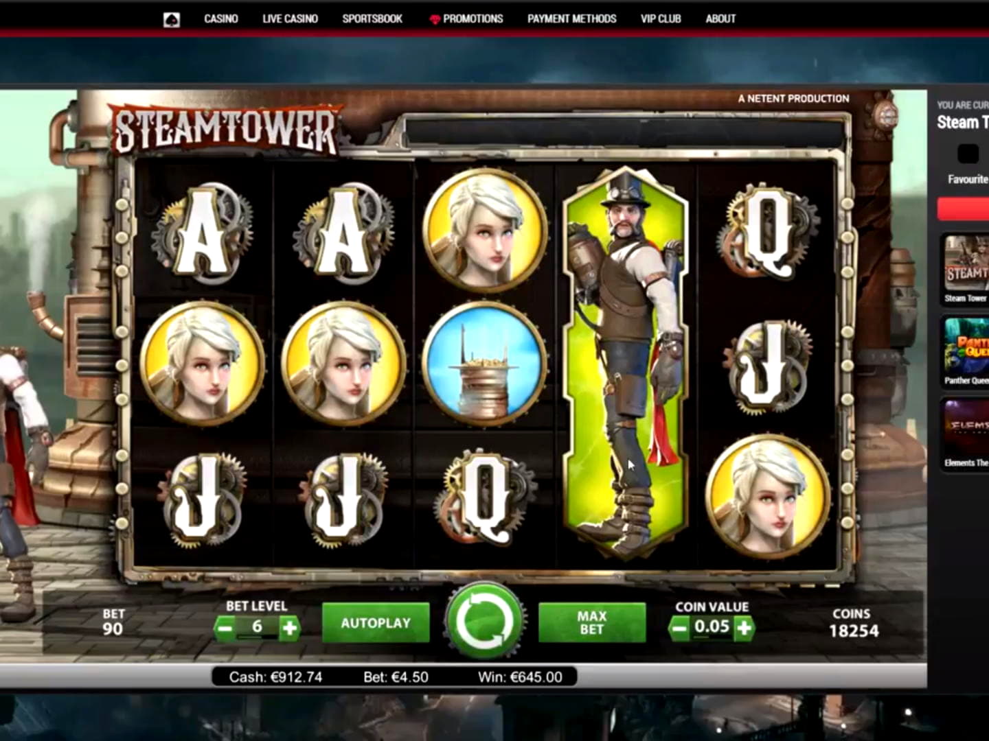 95 free spins no deposit casino at William Hill Casino