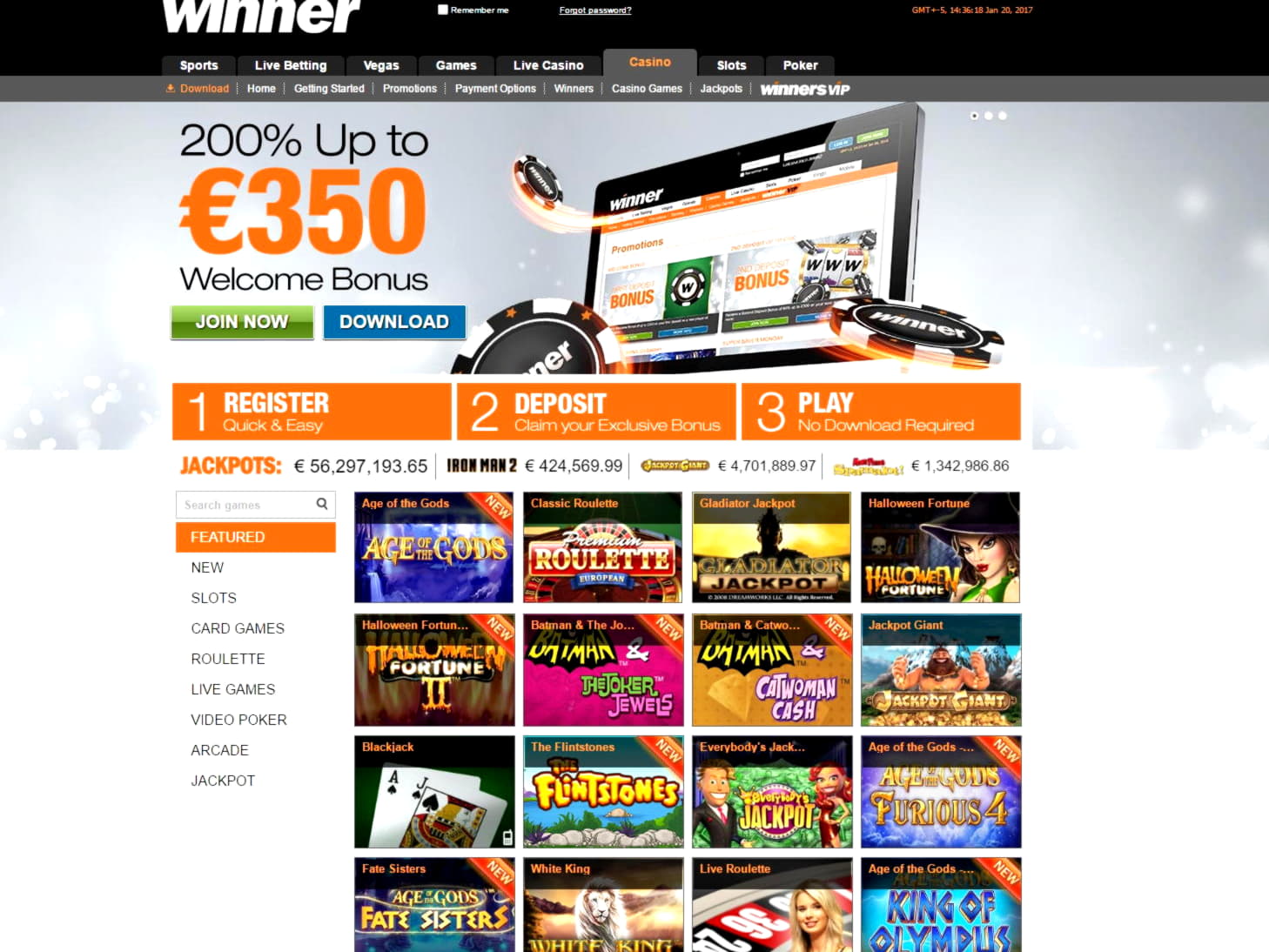 $85 Free Chip at Video Slots Casino