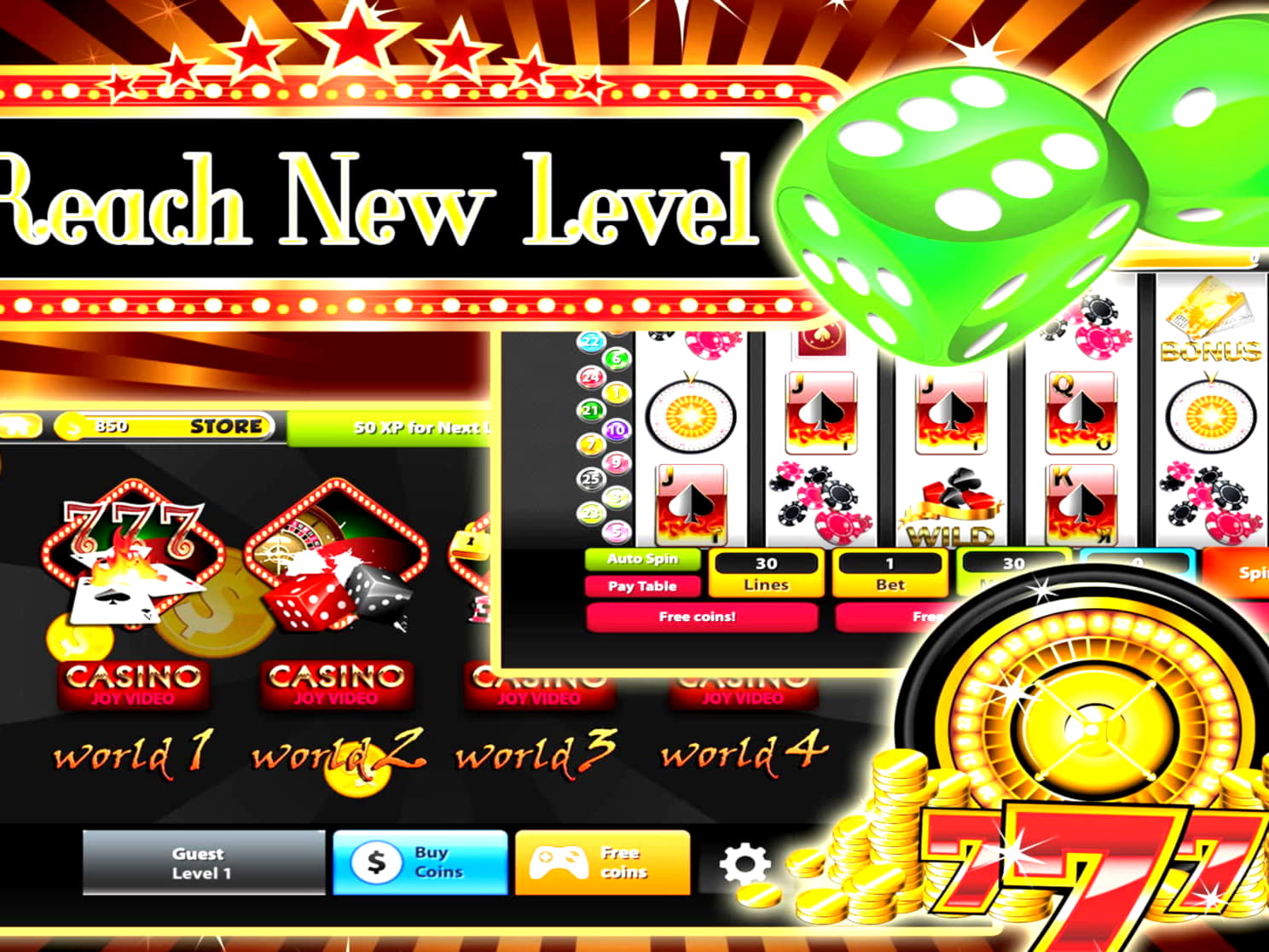 190 Free Spins no deposit casino at Next Casino