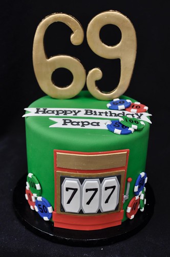 Casino birthday cake
