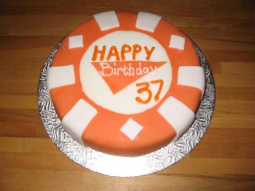 Casino chip cake