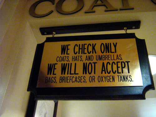 casino coat check