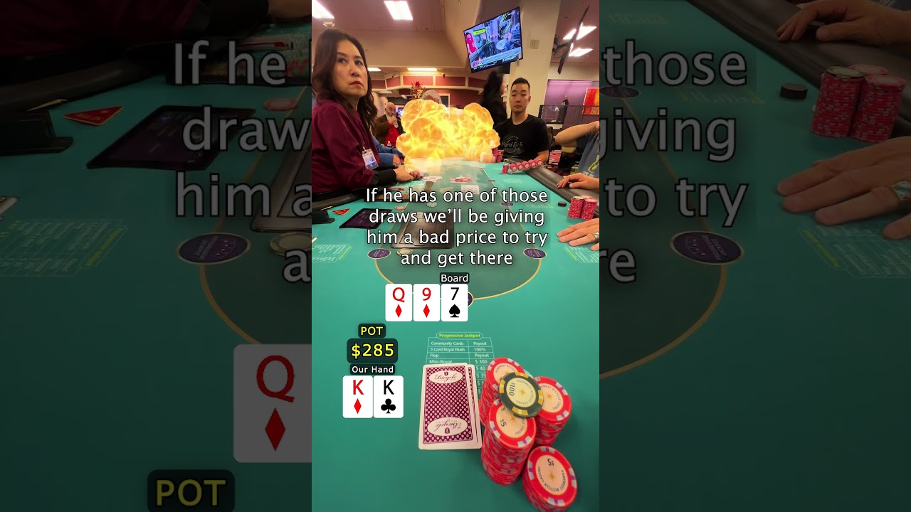 ALL IN with Pocket Kings $1500 Pot! #poker #gamble #Finnish Casino #holdem