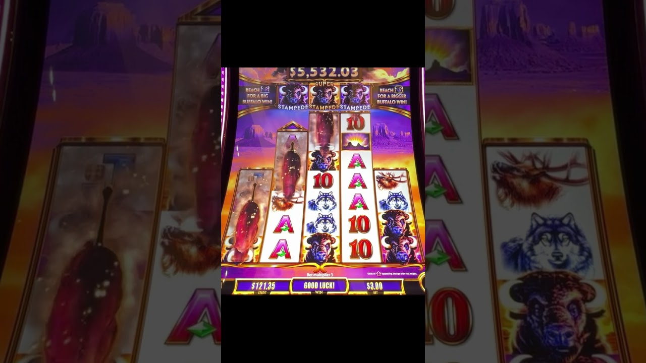 Amazing super stampede #shorts #lasvegas #Finnish Casino #gambling #slotmachine #slots
