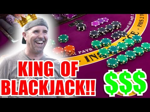 ?BIGGEST WIN RECORDED? 10 Minute Blackjack Challenge - WIN BIG or BUST #183