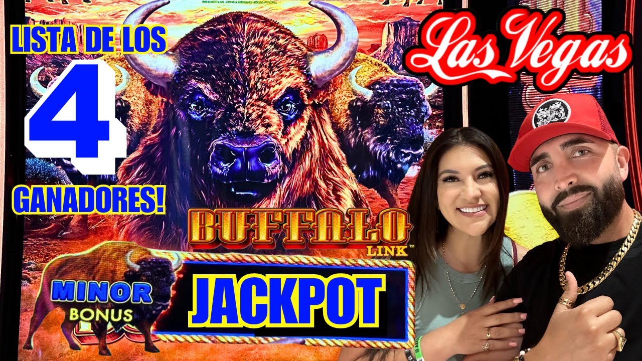 ? BUFFALO LINK JACKPOT EN LAS VEGAS ! EN ESTE VIDEO MENCIONAMOS LOS 4 GANDORES RESTANTES !