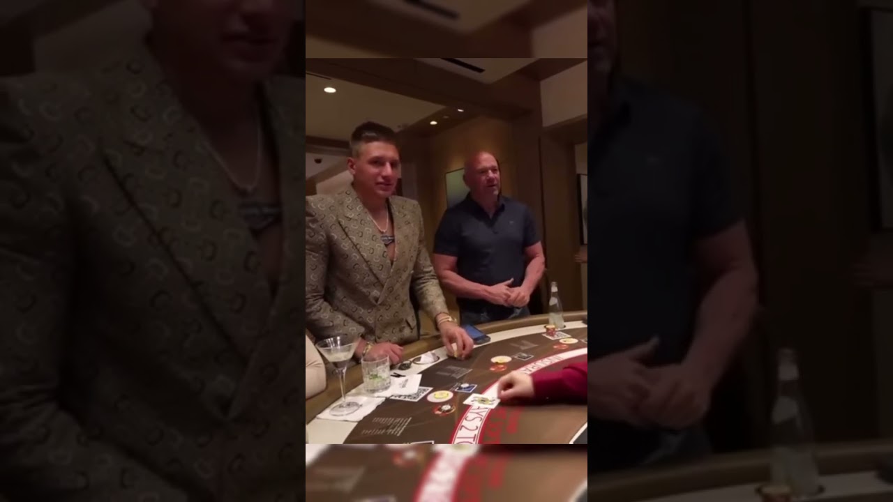 Dana White IN SHOCK while gambling #shorts #ufc #comedy