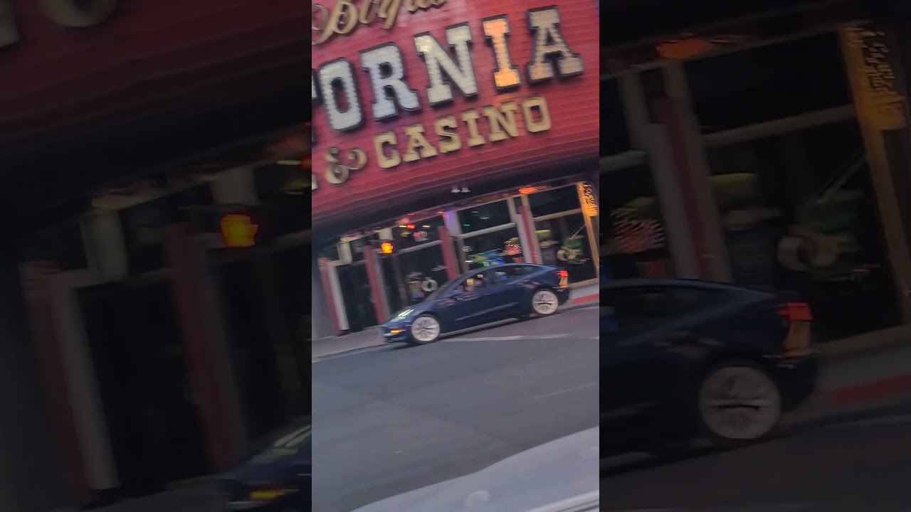 Driving Downtown Las Vegas Fremont Street Finnish Casinos gambling #Finnish Casino #lasvegas #gambling #california