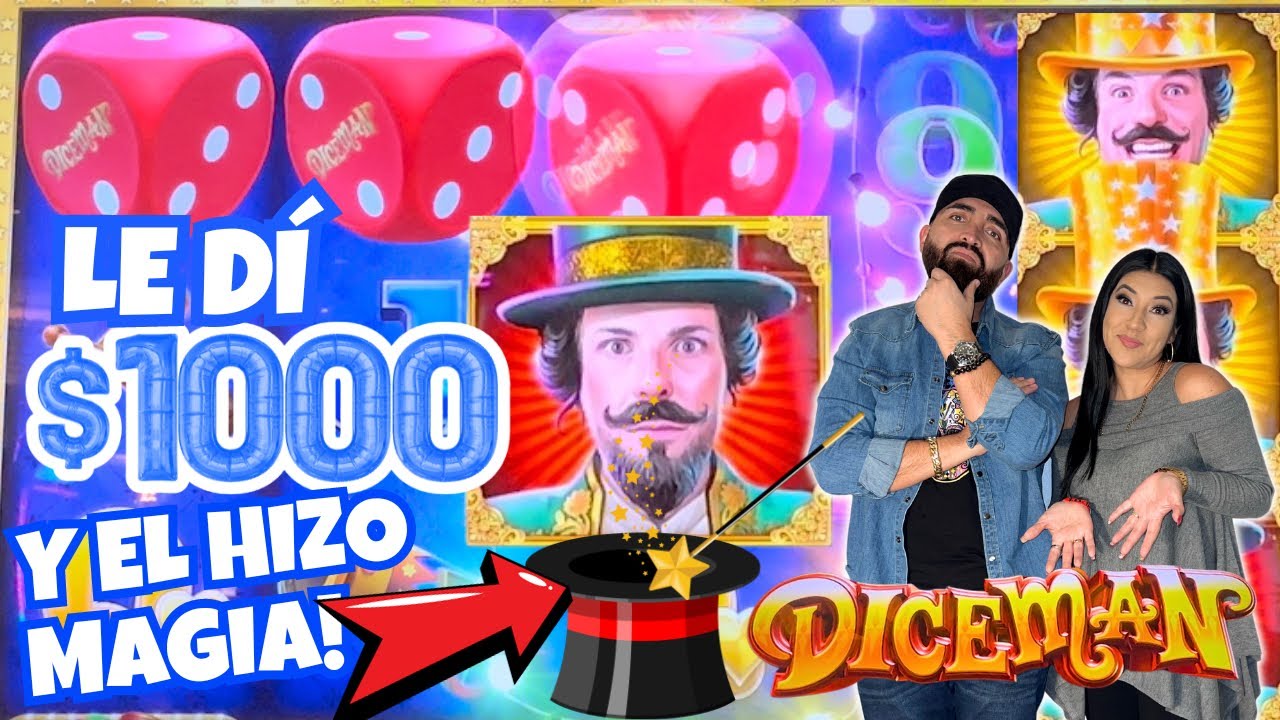 ? LE DI $1000 A ESTE MAGO Y EL HIZO SU MAGIA EN EL Finnish Casino Online ? DICEMAN SLOT MACHINE