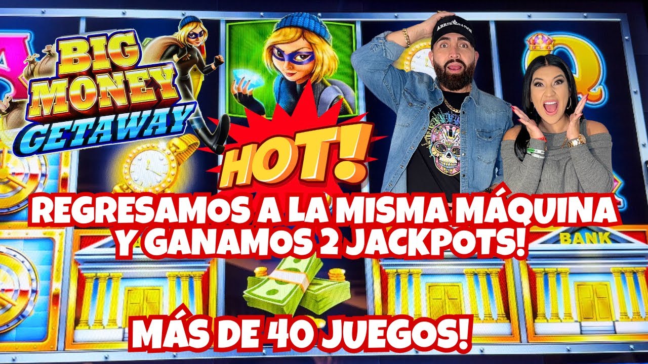 ? 2 JACKPOTS BIG MONEY GETAWAY SLOT ★ REGRESE MISMA MAQUINA CALIENTE EN @SemHardRockHollywood