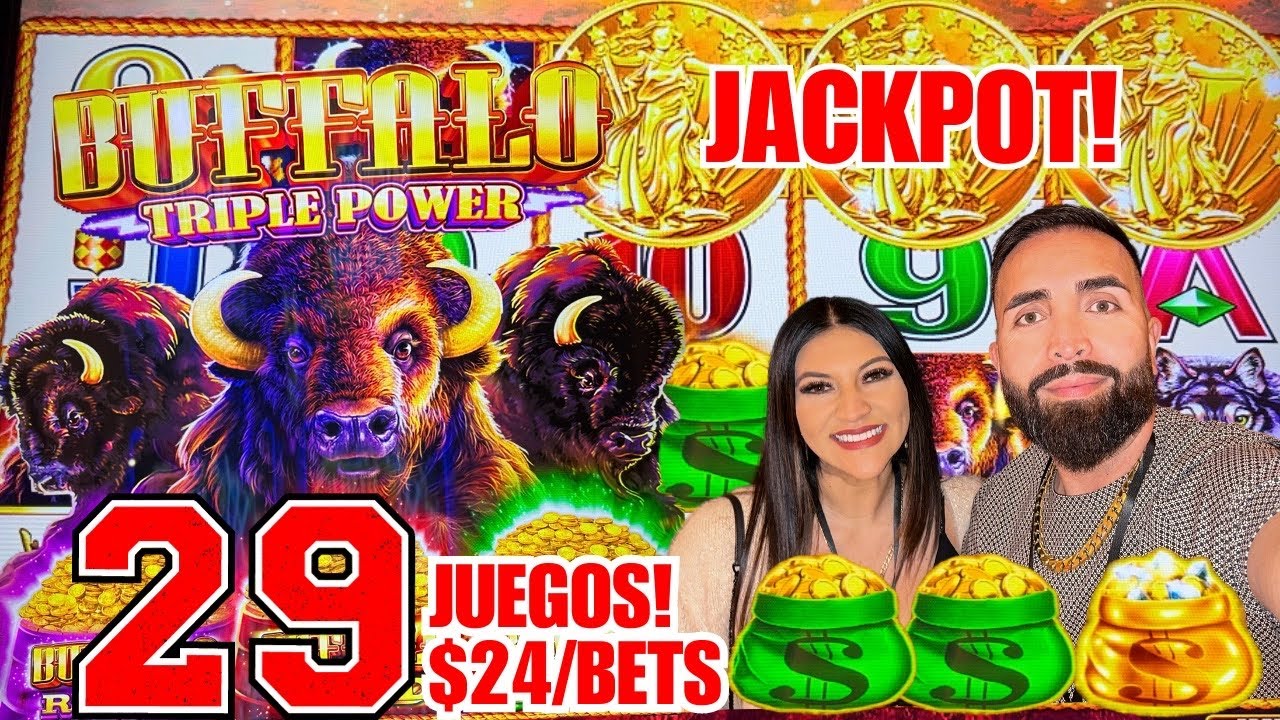 29 JUEGOS EN NUEVA VERSION BUFFALO TRIPLE POWER SLOT MACHINE ! EN SEMINOLE HARD ROCK HOLLYWOOD