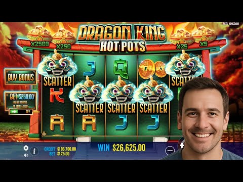 Online Casino Finland's Unbelievable Jackpot in Dragon King Hot Pots Big Win